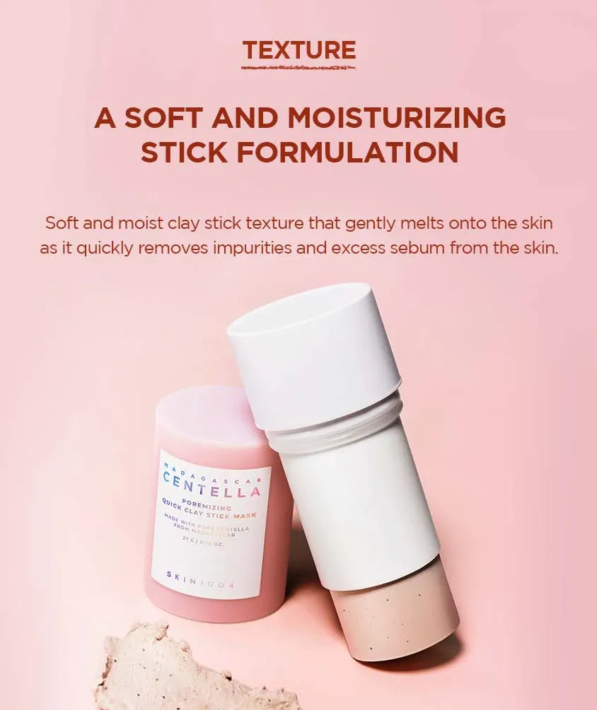 SKIN1004 - Madagascar Centella Poremizing Quick Clay Stick Mask - Masque stick à l'argile
