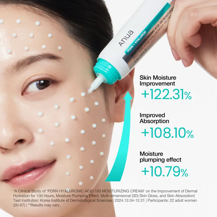 Anua - PDRN Hyaluronic Acid 100 Moisturizing Cream - Crème hydratante