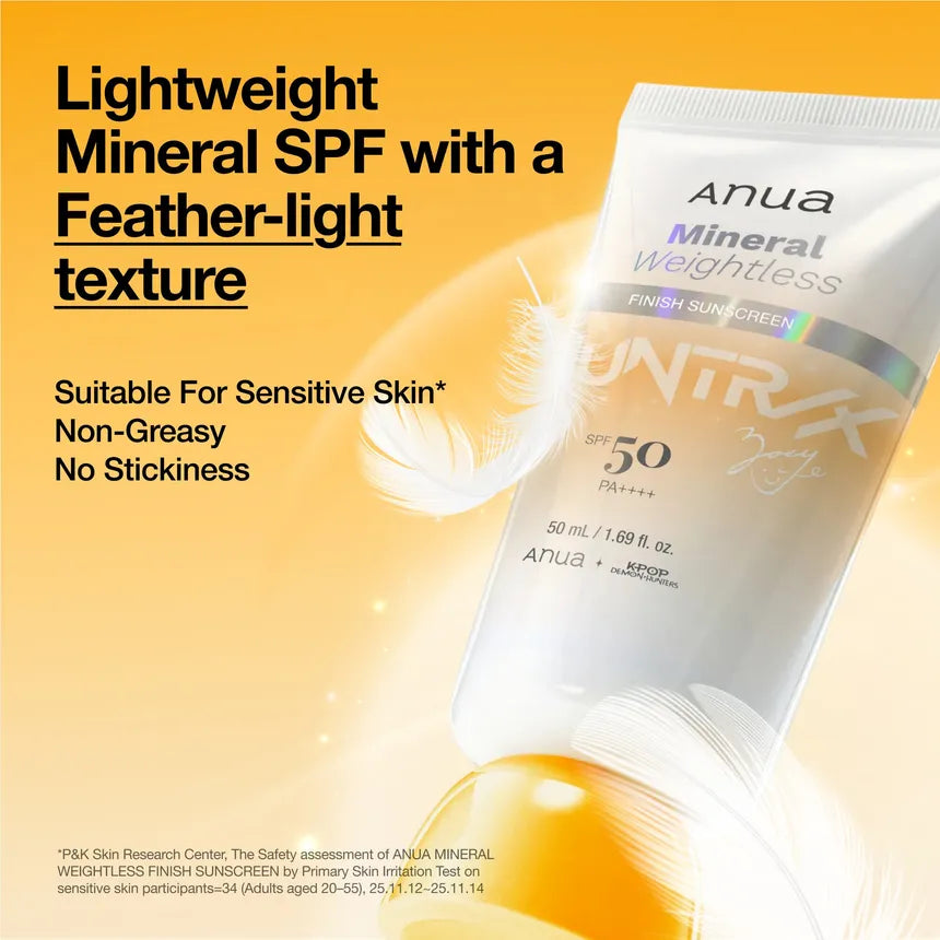 Anua - Kpop Demon Hunters Mineral Weightless Finish Sunscreen - Crème solaire